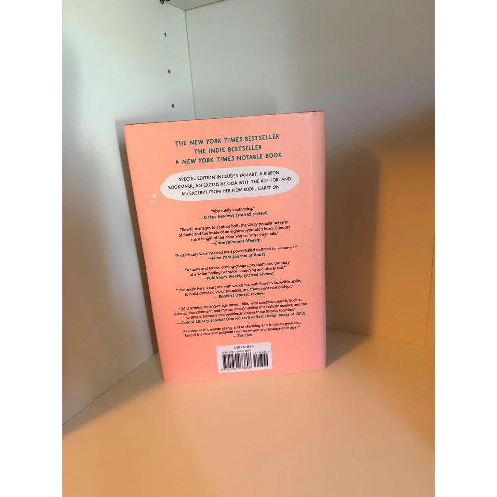 Fangirl Rainbow Rowell Exclusive Collector's‎ Edition Hardcover Book Pink Ribbon